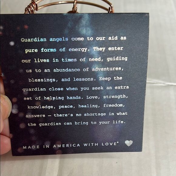 ALEX AND ANI NWT Gold Guardian Angel Bangle Bracelet Wings Gift Heavenly - Picture 8 of 12
